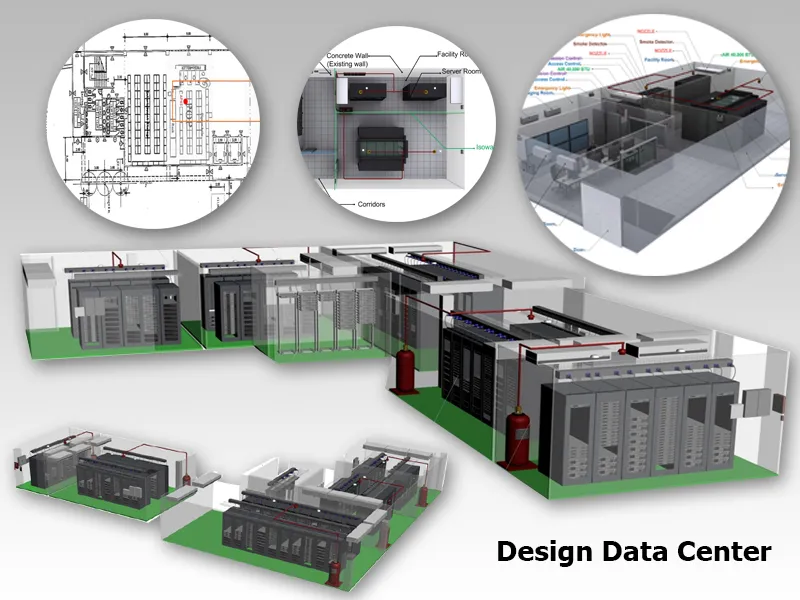 ฉากวางแผนออกแบบโครงสร้างพื้นฐาน Data Center